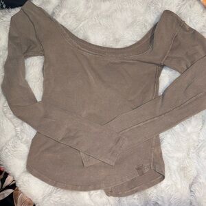 Brown nice long sleeve